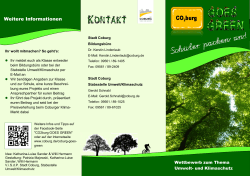 Flyer "CO2burg GOES GREEN"