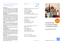 Gottesdienste f&uuml;r H&ouml;rgesch&auml;digte in Mitteldeutschland