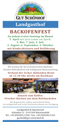 Backofenfeste 2015