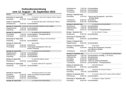 Gottesdienste - Pfarrverband Kranzberg