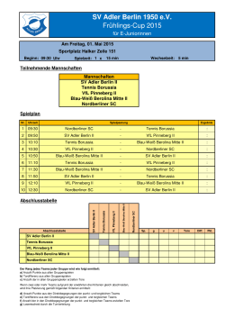 Turnierplan (5 Teams auf 1 Feld)