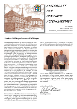 Amtsblatt März 2015 - Gemeinde Altenkunstadt