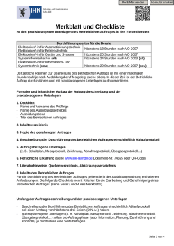 Merkblatt zu den praxisbezogenen Unterlagen - IHK Lahn-Dill