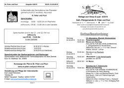 Gottesdienstordnung Mai 2015 - st-peter-und-paul