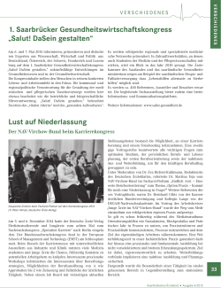 Salut! DaSein gestalten - Saarländisches Ärzteblatt