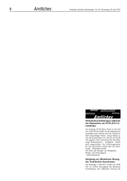 Amtliches - Amtsblatt Leinfelden