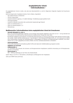 Anaphylaktischer Schock