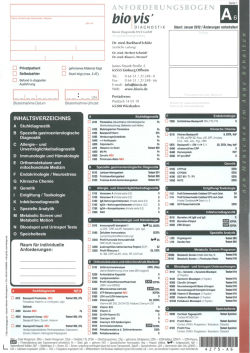 Verordnungsbogen Original Biovis