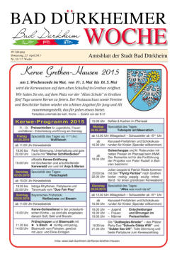 Amtsblatt 17. KW - 23.04.2015