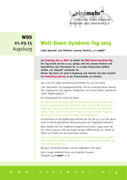 Welt-Down-Syndrom-Tag 2015