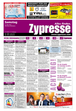 Samstag - Zypresse