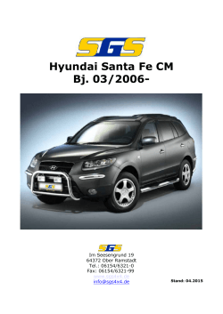Hyundai Santa Fe CM Bj. 03/2006-