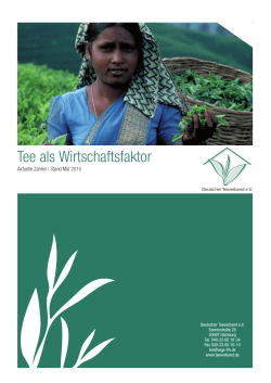 aktueller Jahresbericht - Deutscher Teeverband e.V.