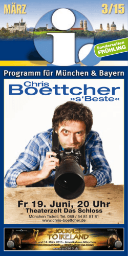 - i. Programm für München und Bayern