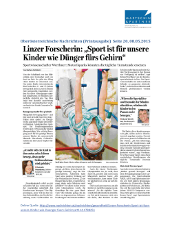 Oberösterreichische Nachrichten (Printausgabe) Seite 20, 08.05.2015