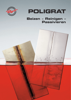 Brosch&uuml;re - Beizen, Reinigen, Passivieren