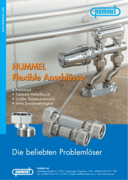 HUMMEL Flexible Anschl&uuml;sse HUMMEL Flexible