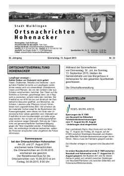 Aktuelle Ortsnachrichten Hohenacker (PDF