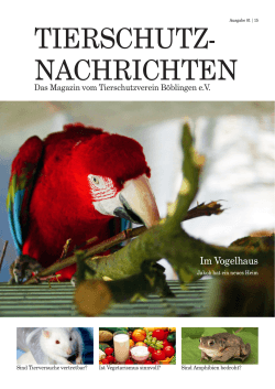 TIERSCHUTZ- NACHRICHTEN - Tierschutzverein Böblingen
