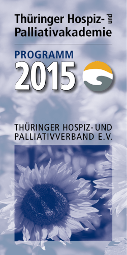 Thüringer Hospiz- und Palliativakademie Programm 2015