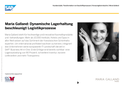 Dynamische Lagerhaltung beschleunigt