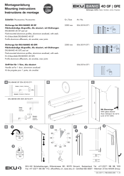40 GF | GFE Montageanleitung Mounting instructions