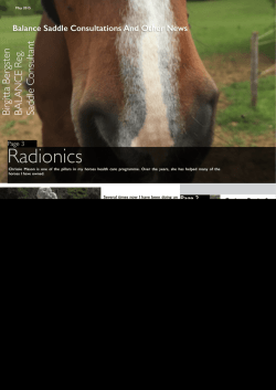Here - BALANCE Saddle Consultation