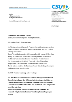 CSU-GMR-Fraktion Antrag Leifheit