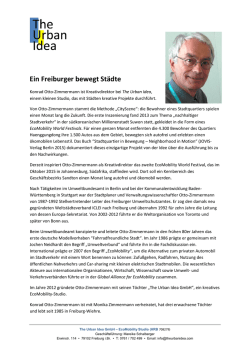 Ein Freiburger bewegt St&auml;dte