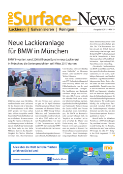 Neue Lackieranlage für BMW in München