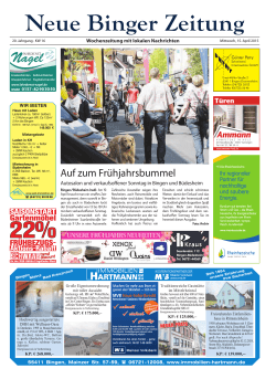 Türen - Neue Binger Zeitung