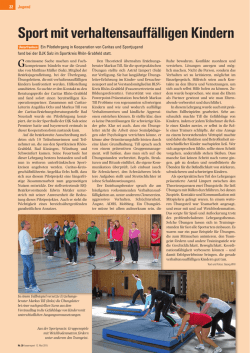 Sport mit verhaltensauffälligen Kindern