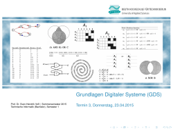 Grundlagen Digitaler Systeme (GDS)