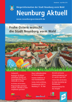 Newsletter 03 -2015 - Neunburg vorm Wald