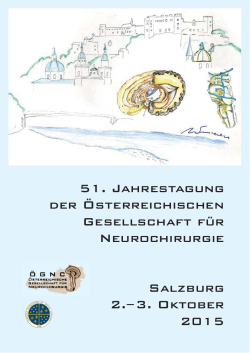 Ankündigung - Österreichische Gesellschaft für Neurochirurgie