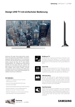 Samsung UE55JU7080 + Gratis UHD Video Pack