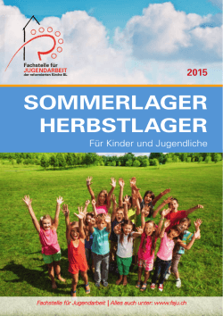 Sommer-, Herbstlagerprospekt 2015