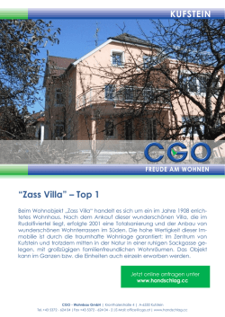 KUFSTEIN “Zass Villa” – Top 1