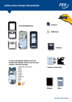 Aufbau eines Handys: Bestandteile