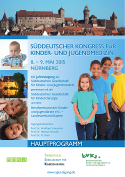 hauptprogramm - S&uuml;ddeutscher Kongress f&uuml;r Kinder