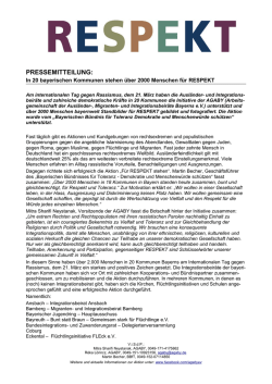 Presseerklärung zur Aktion