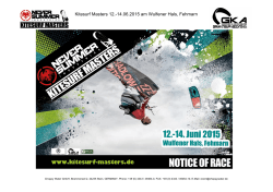 Kitesurf Masters 12.-14.06.2015 am Wulfener Hals, Fehmarn