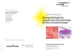 Histopathologische Aspekte der Dermatologie f&uuml;r den Grundversorger