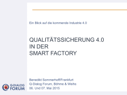 qualitätssicherung 4.0 in der smart factory - Q