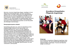 Grundkurs Kinaesthetics Pflegende Angeh&ouml;rige