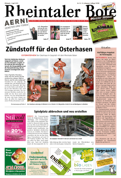 Zündstoff für den Osterhasen
