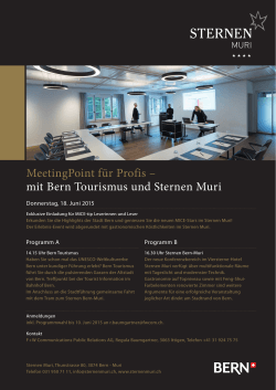 MeetingPoint für Profis - Landgasthof Sternen, Muri