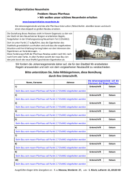 Neues Pfarrhaus - Bunte Linke Heidelberg