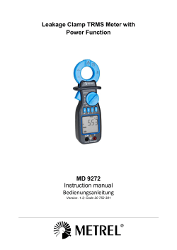 MD 9272 Leakage Clamp TRMS Meter with Power