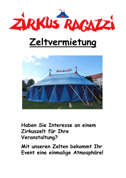 Zeltvermietung - Zirkus Ragazzi HP